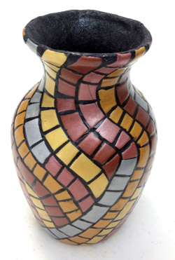 mosaic vase